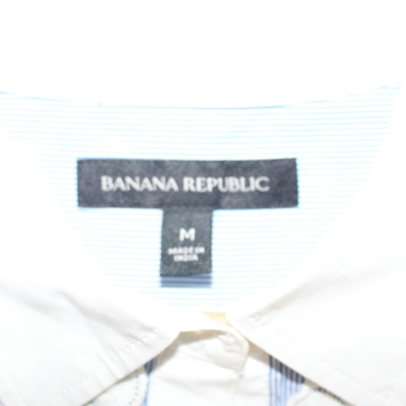 Banana Republic pullover collared pinstriped shirt - Picture 9 of 10